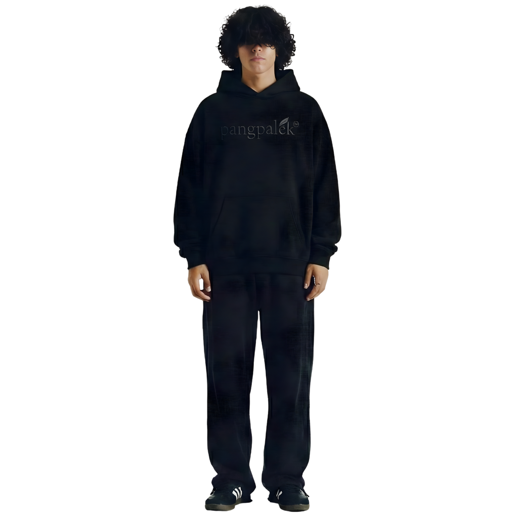 Pangpalek Black Oversize Hoodie