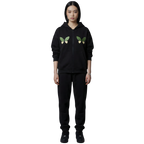 Black Zip Oversize Hoodie