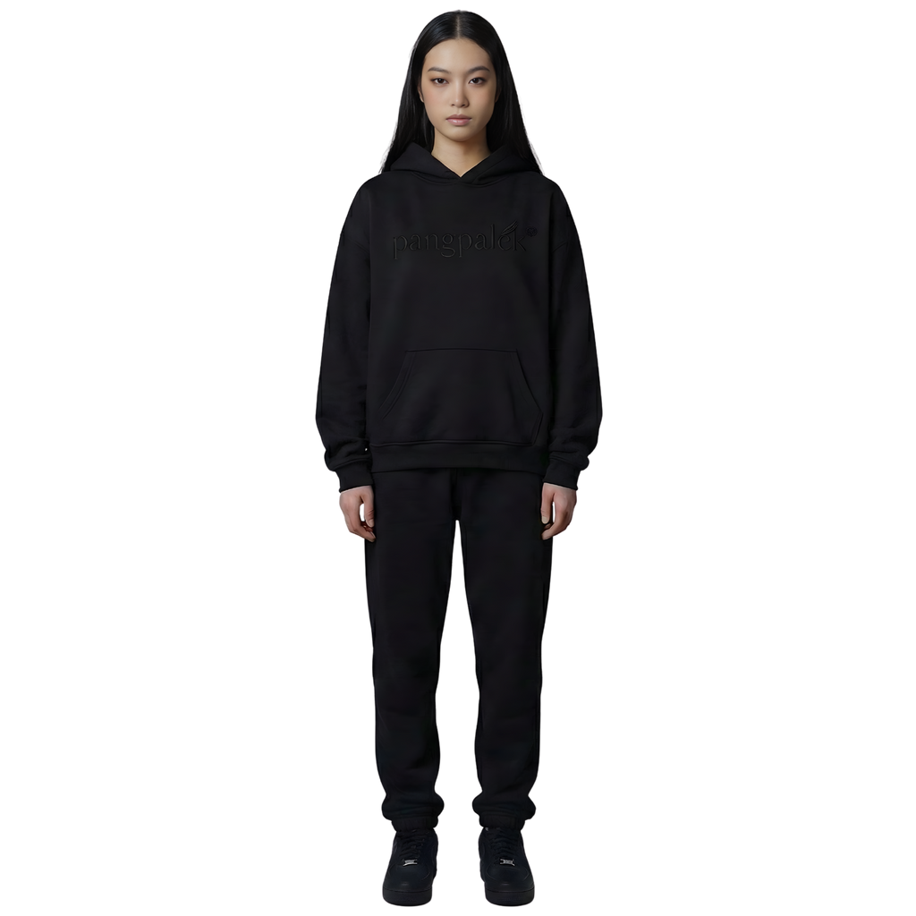Pangpalek Black Oversize Hoodie