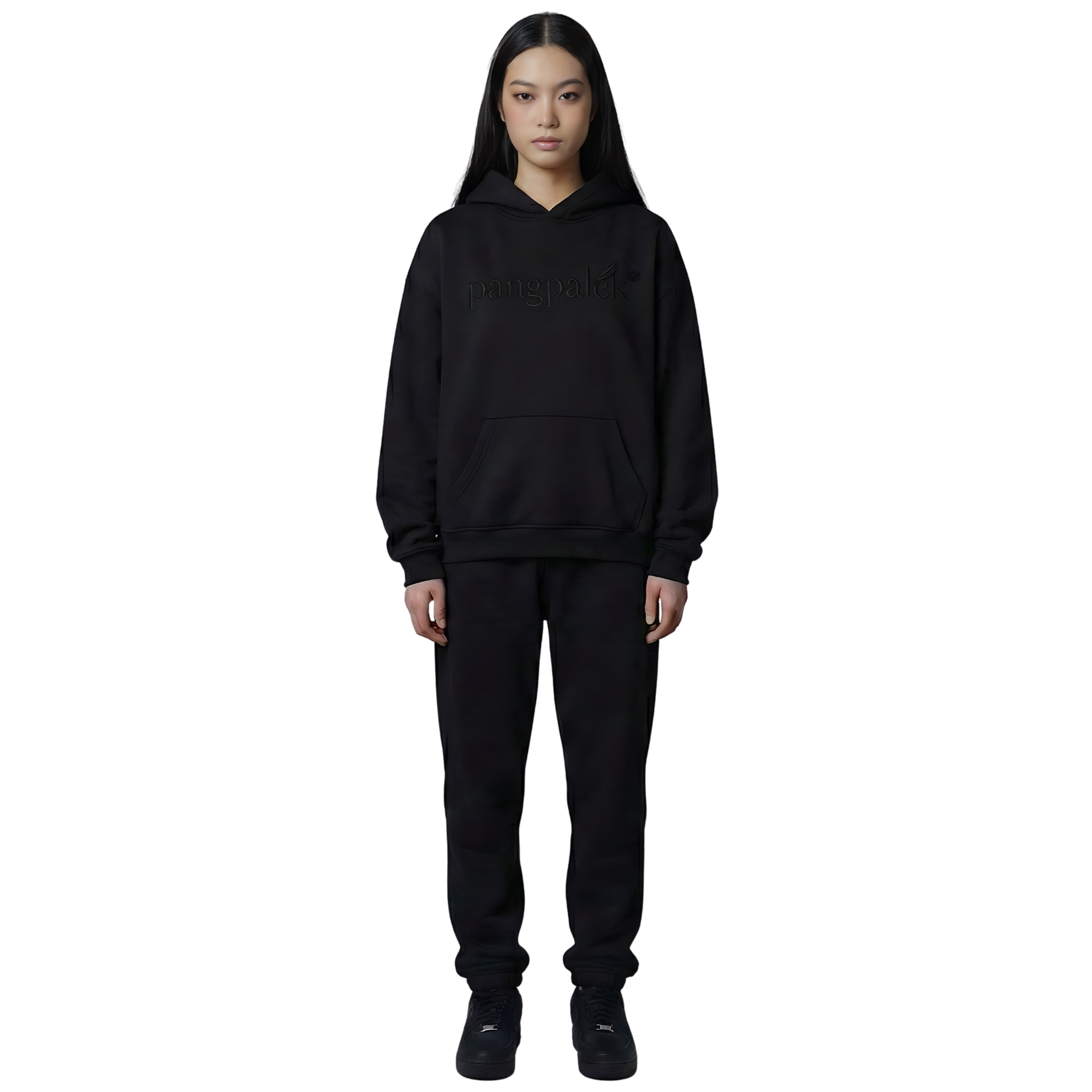 Pangpalek Black Oversize Hoodie