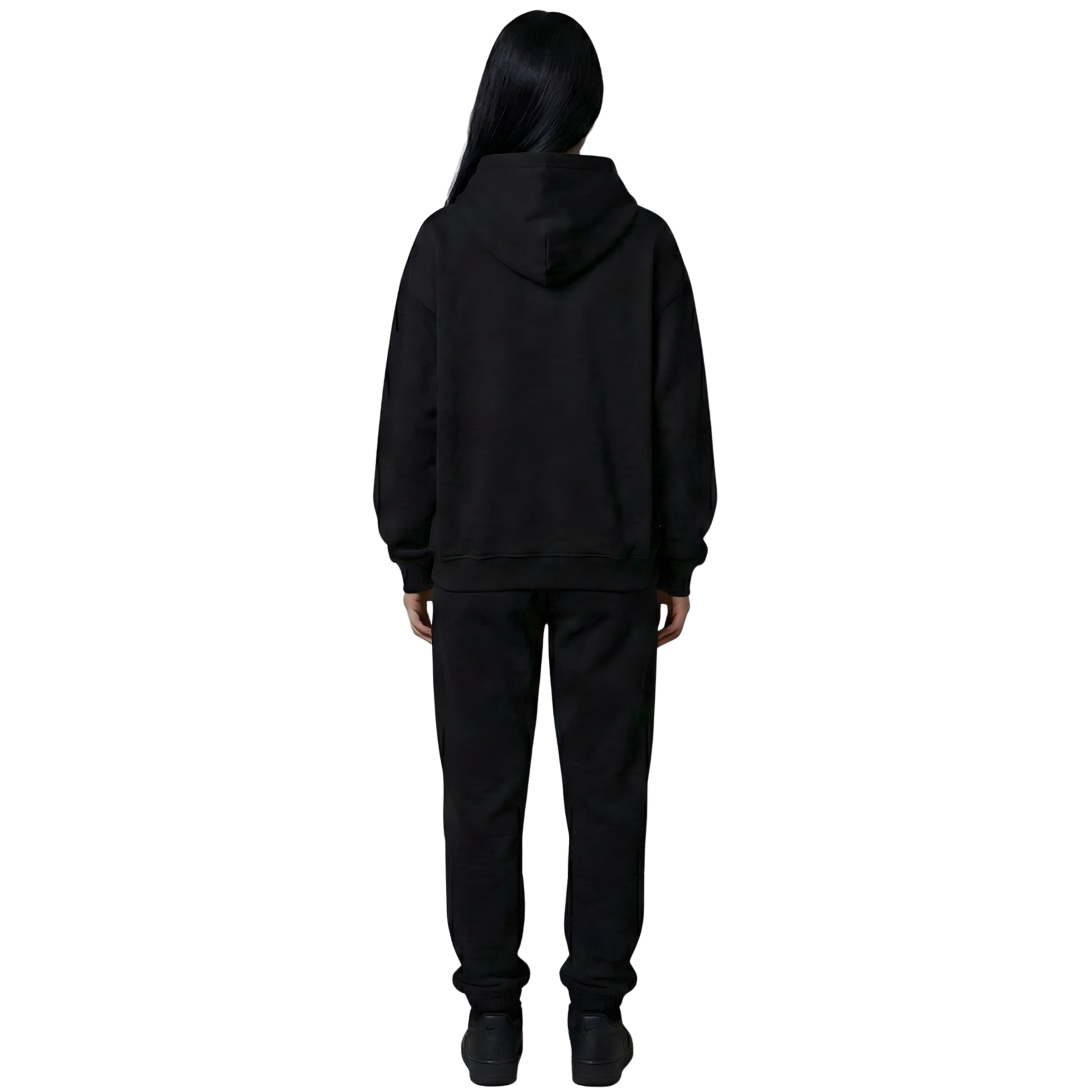 Pangpalek Black Oversize Hoodie