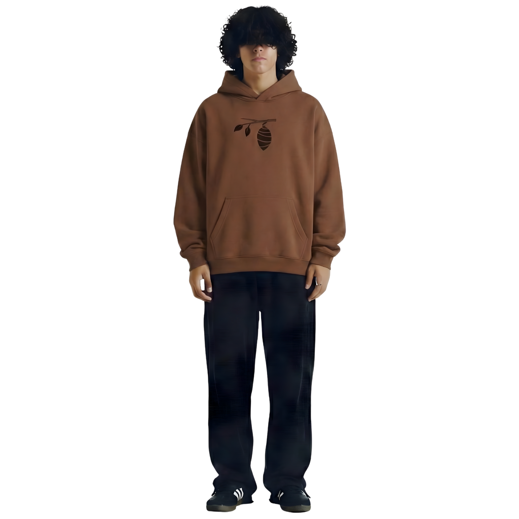Cacoon Brown Oversize Hoodie