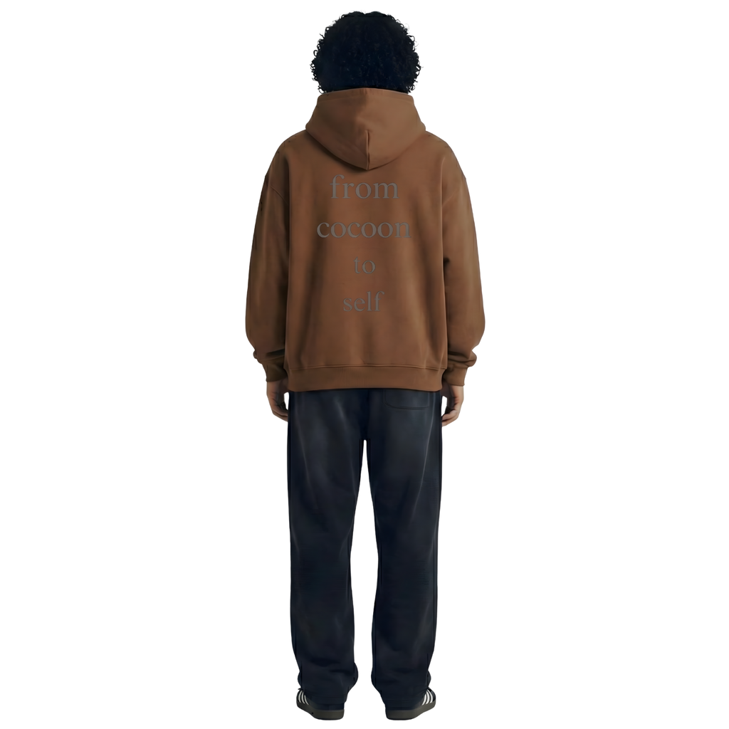 Cacoon Brown Oversize Hoodie