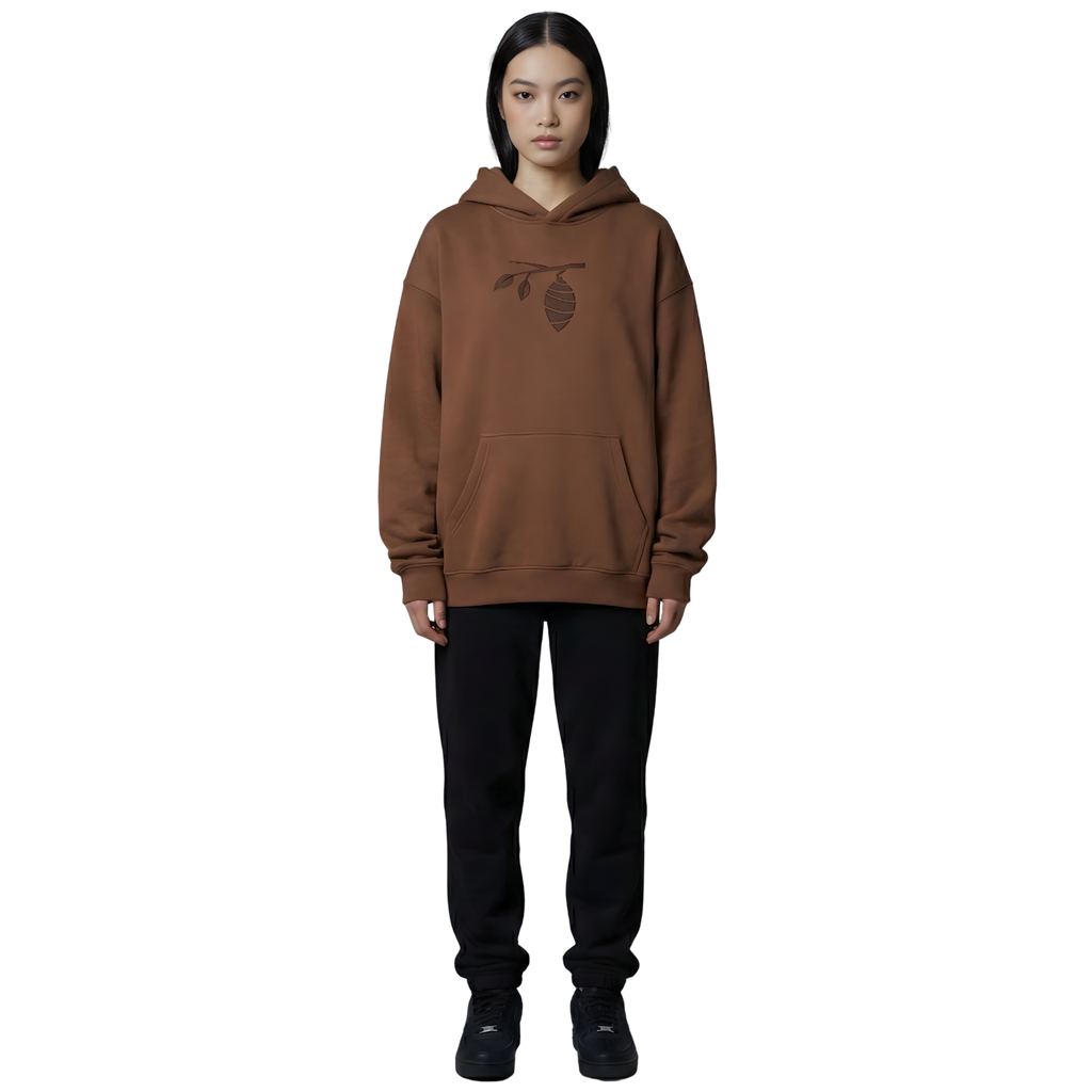 Cacoon Brown Oversize Hoodie