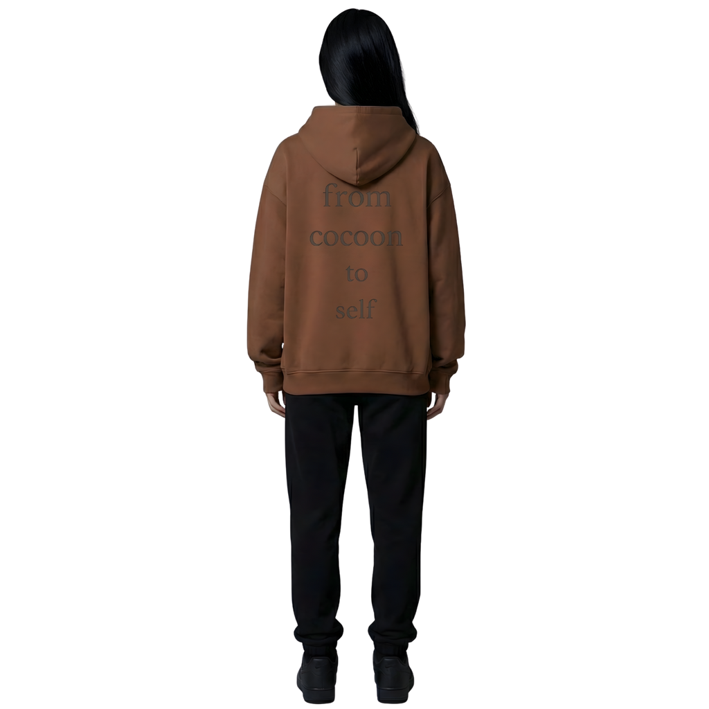 Cacoon Brown Oversize Hoodie