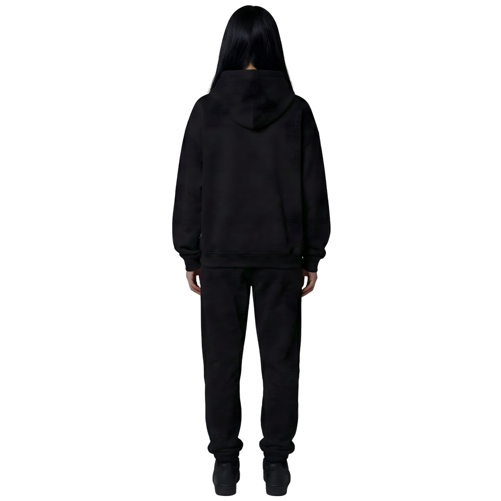 Life Cycle Black Oversize Hoodie