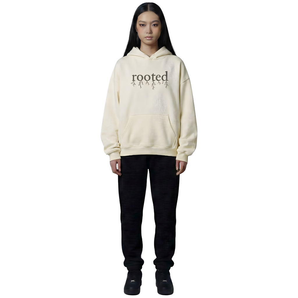Rooted Cream Oversized Hoodie