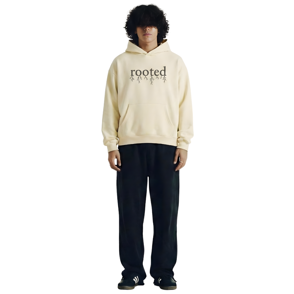 Rooted Cream Oversized Hoodie