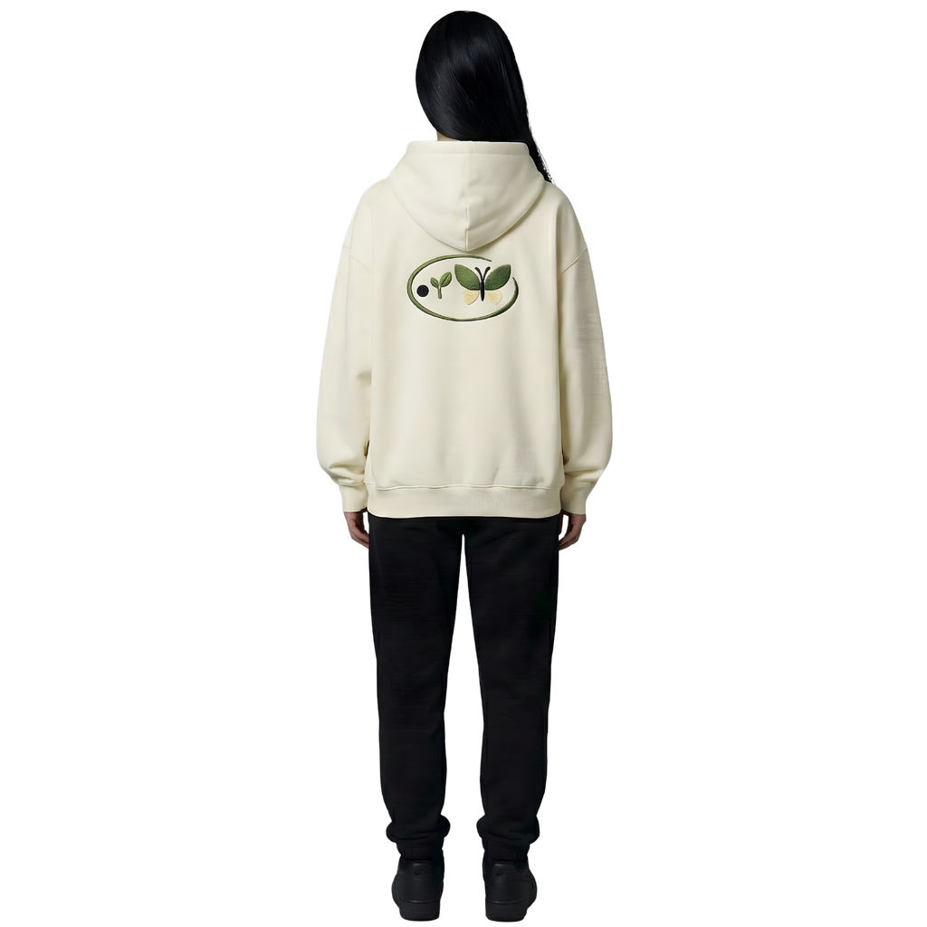 Pangpalek Cream Oversize Hoodie