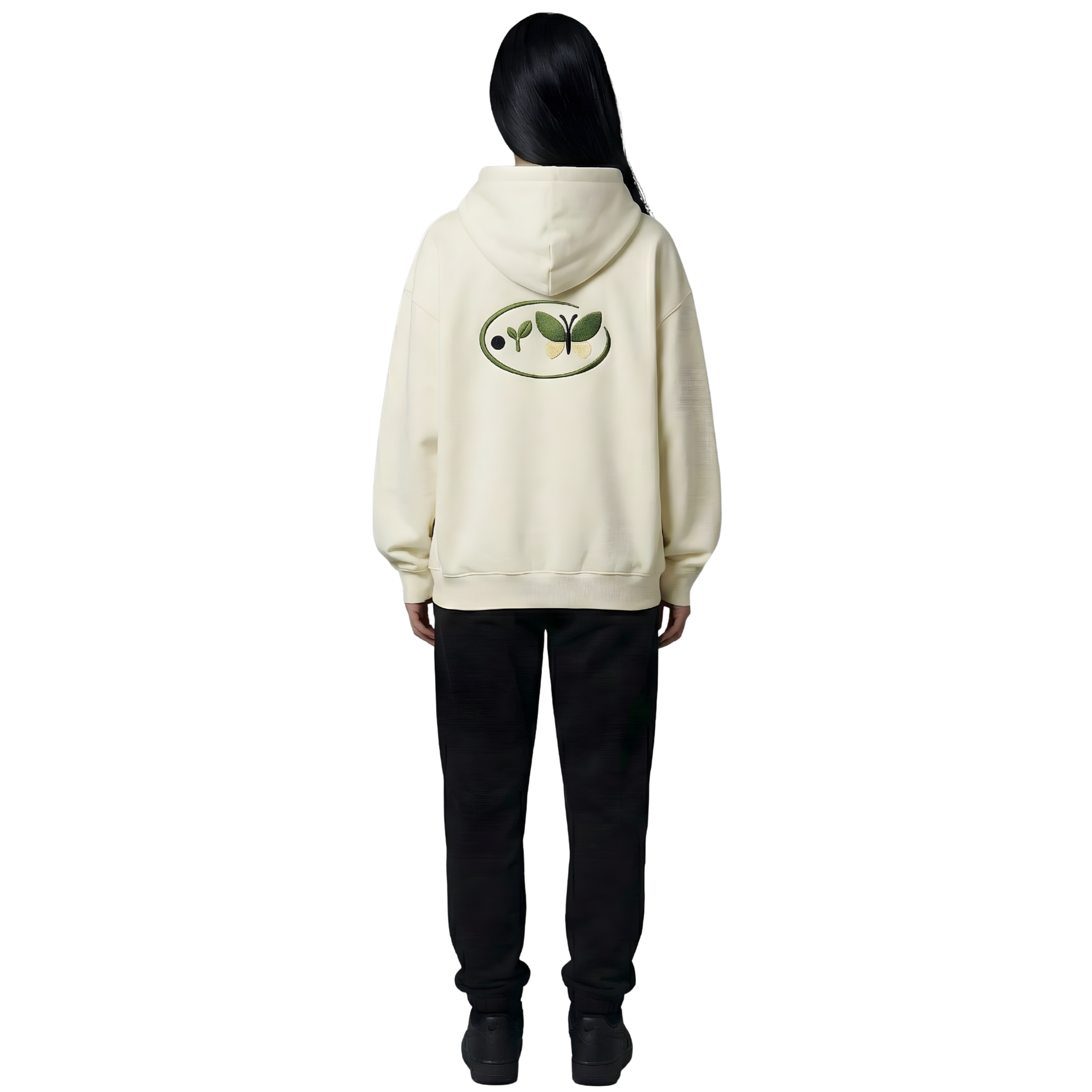 Pangpalek Cream Oversize Hoodie