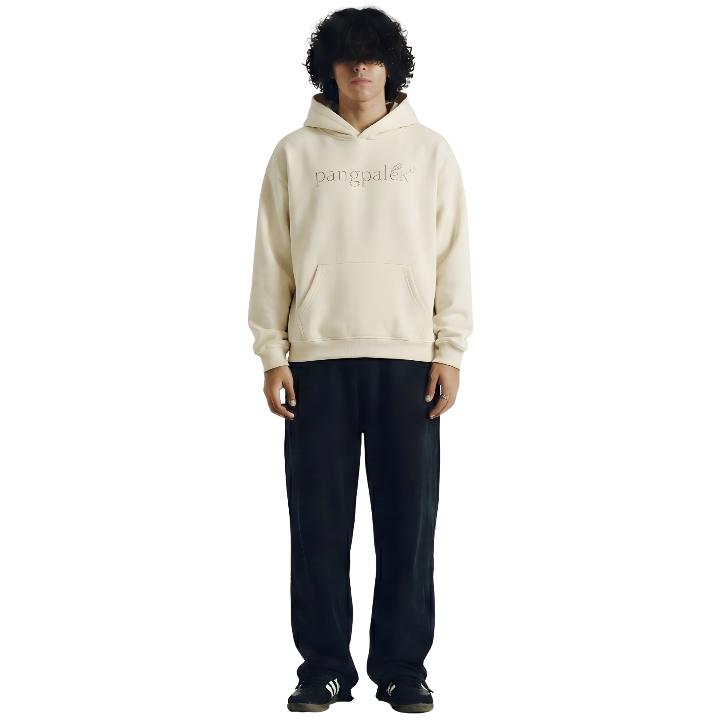 Pangpalek Cream Oversize Hoodie