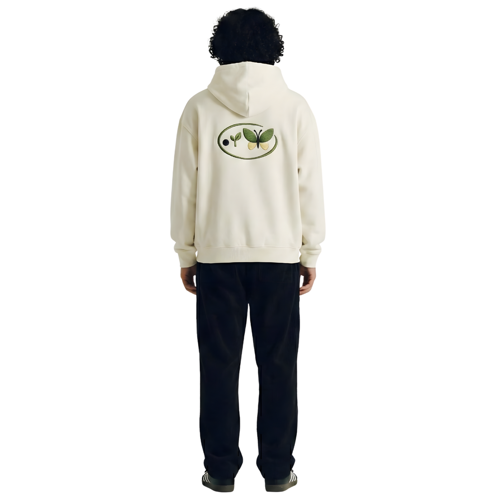 Pangpalek Cream Oversize Hoodie