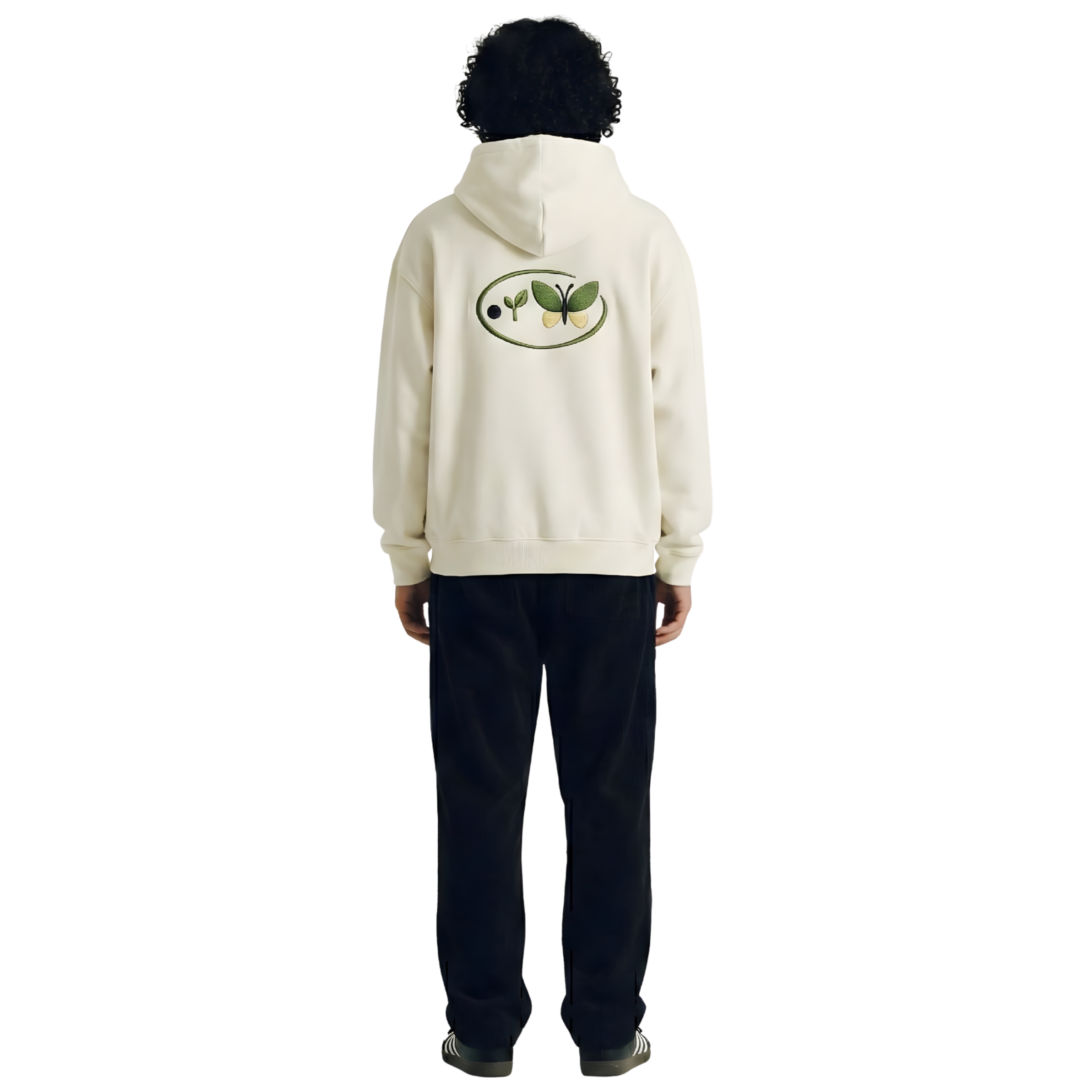 Pangpalek Cream Oversize Hoodie