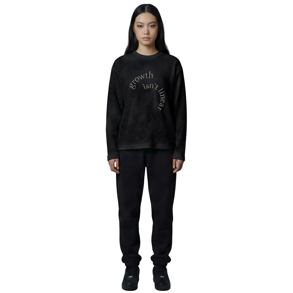 Growth Isn't linear knit Tee