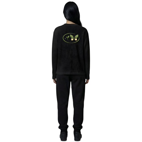 Black Waffle Knit Tee