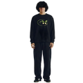 Life Cycle Waffle Black Oversized Tee