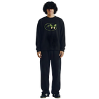 Life Cycle Waffle Black Oversized Tee