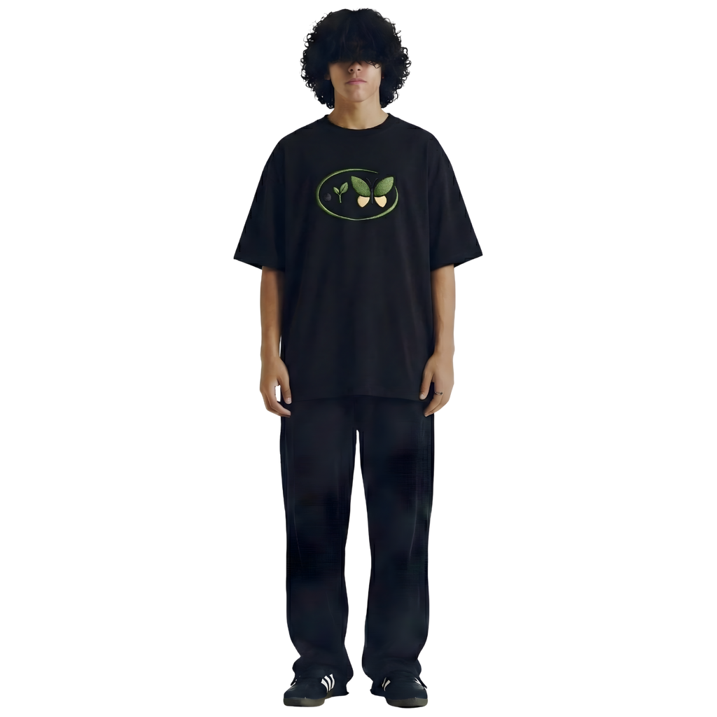 Life Cycle Black Oversize Tee