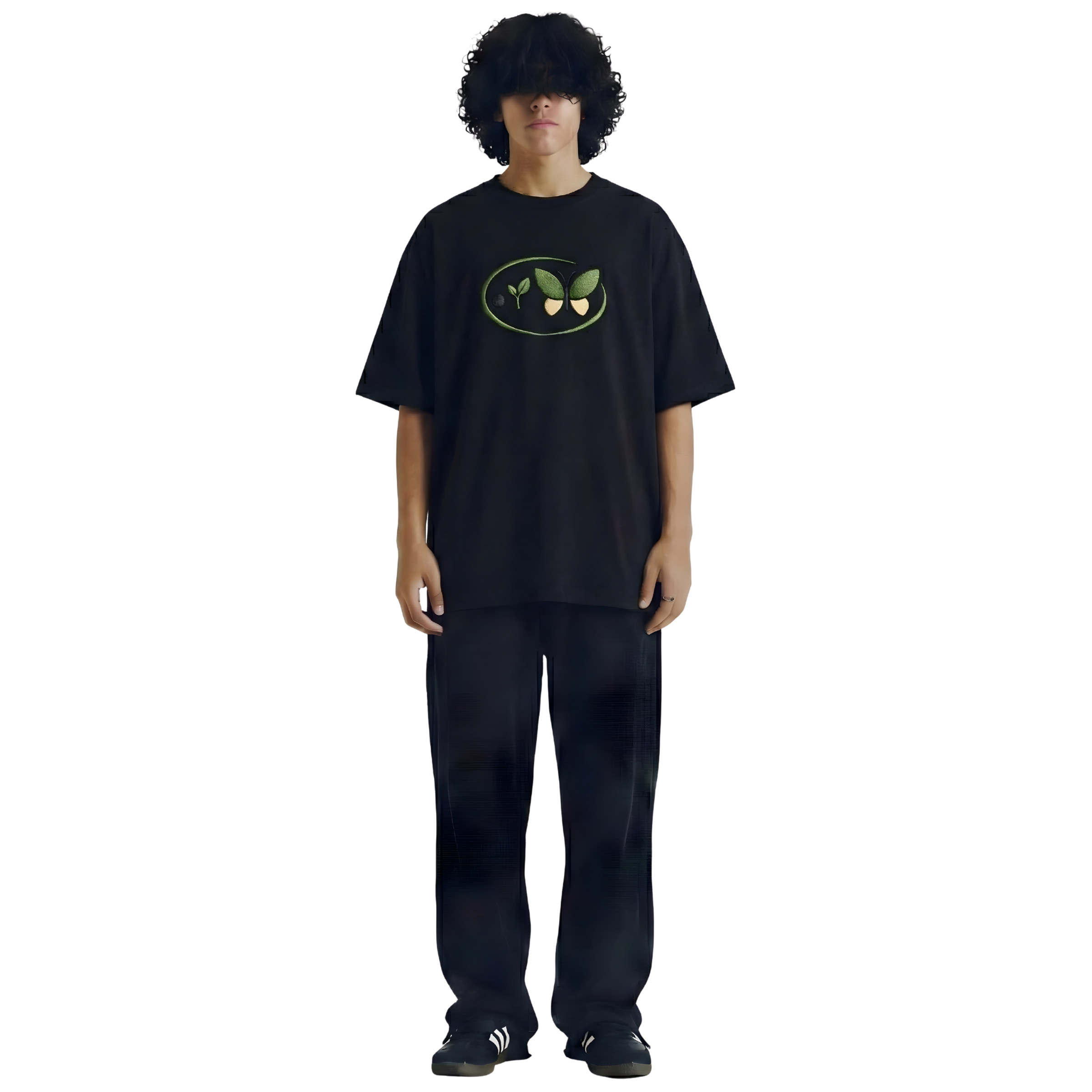Life Cycle Black Oversize Tee