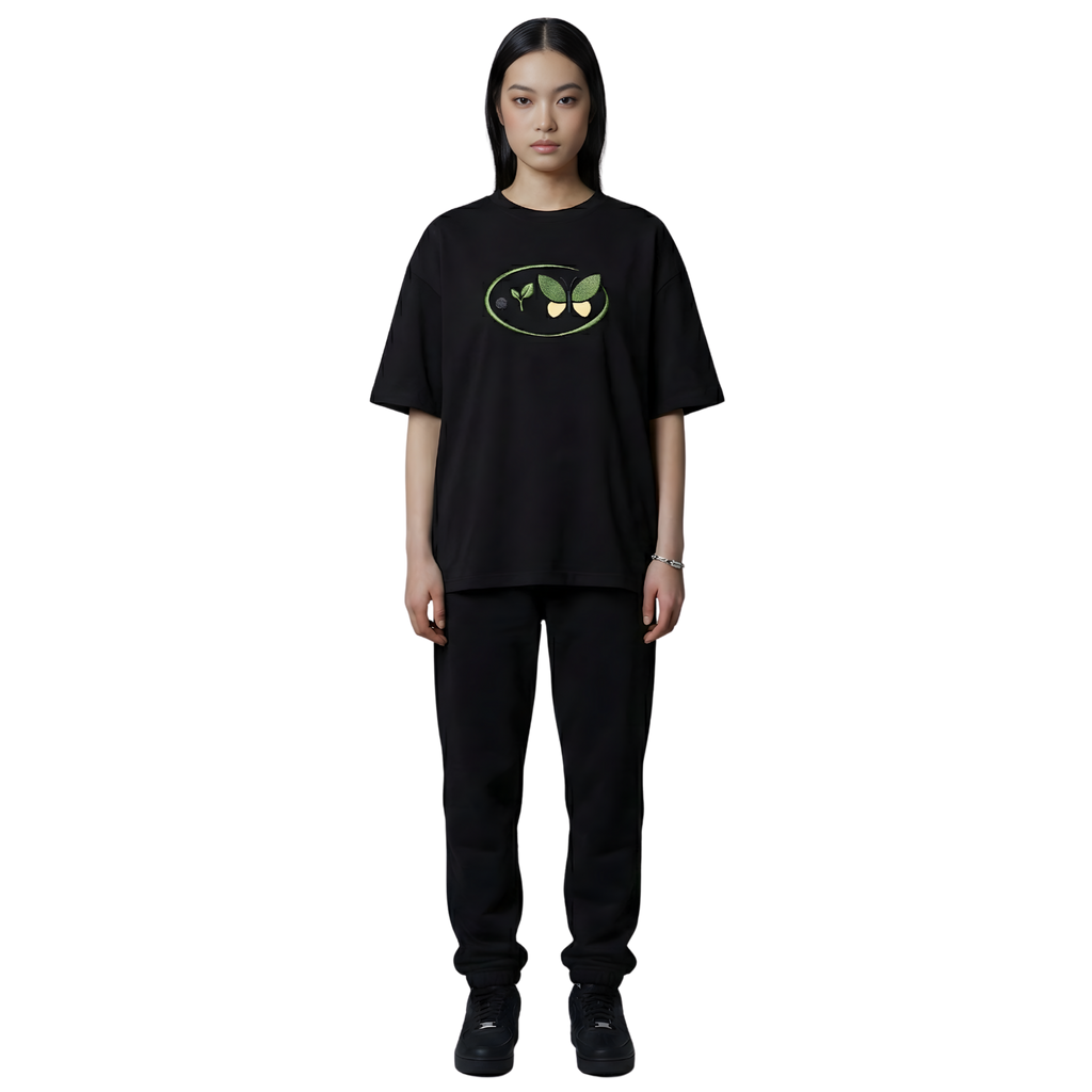 Life Cycle Black Oversize Tee