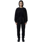 Black Waffle Knit Tee