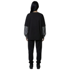 Acid wash Black Long Sleeve Tee