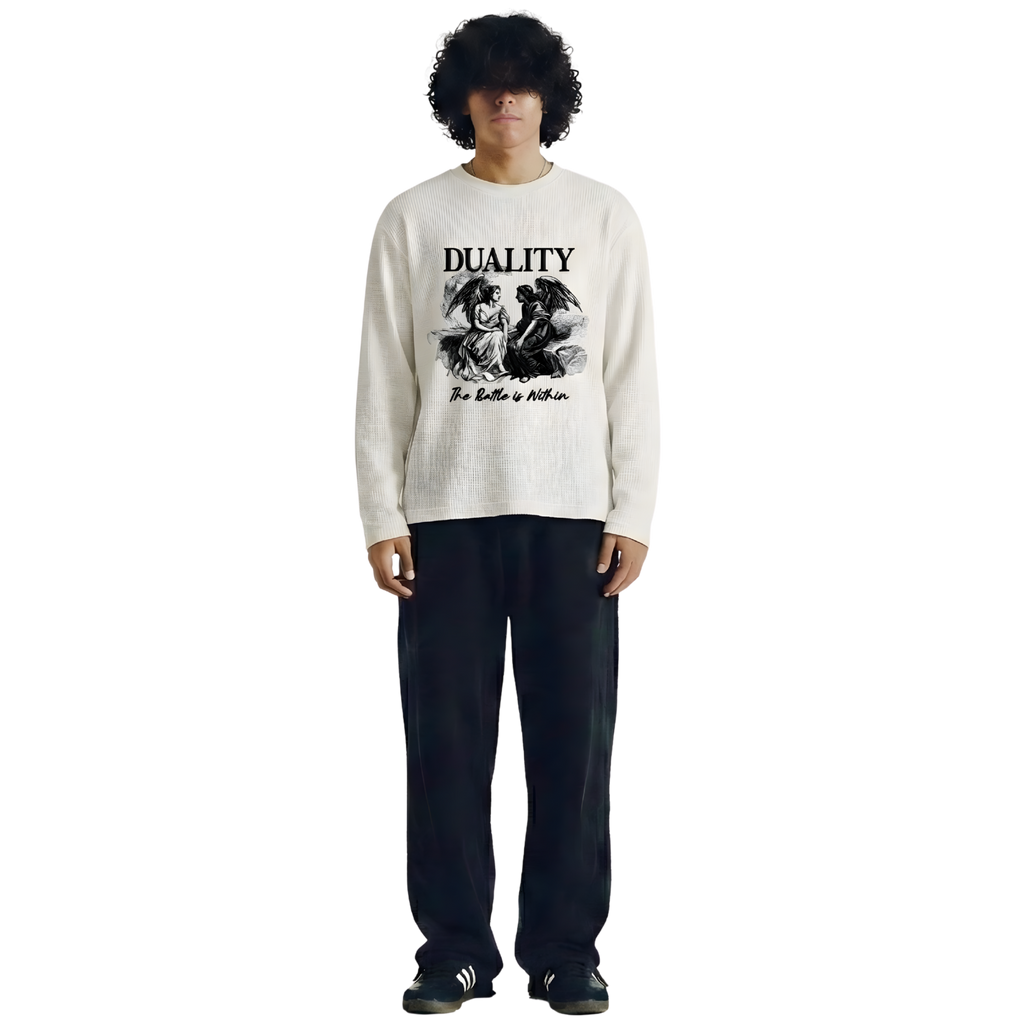 Duality White Waffle Knit Tee