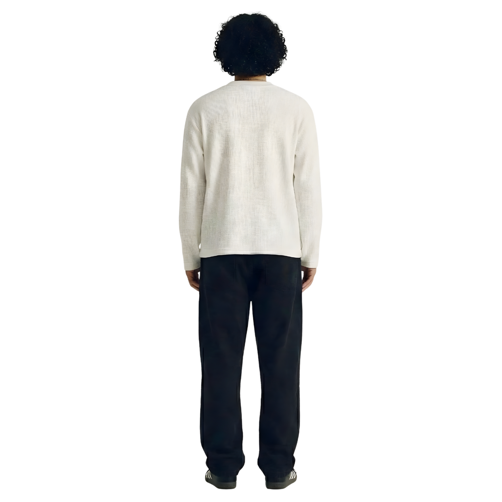 Duality White Waffle Knit Tee