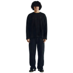 Black Waffle Knit Tee