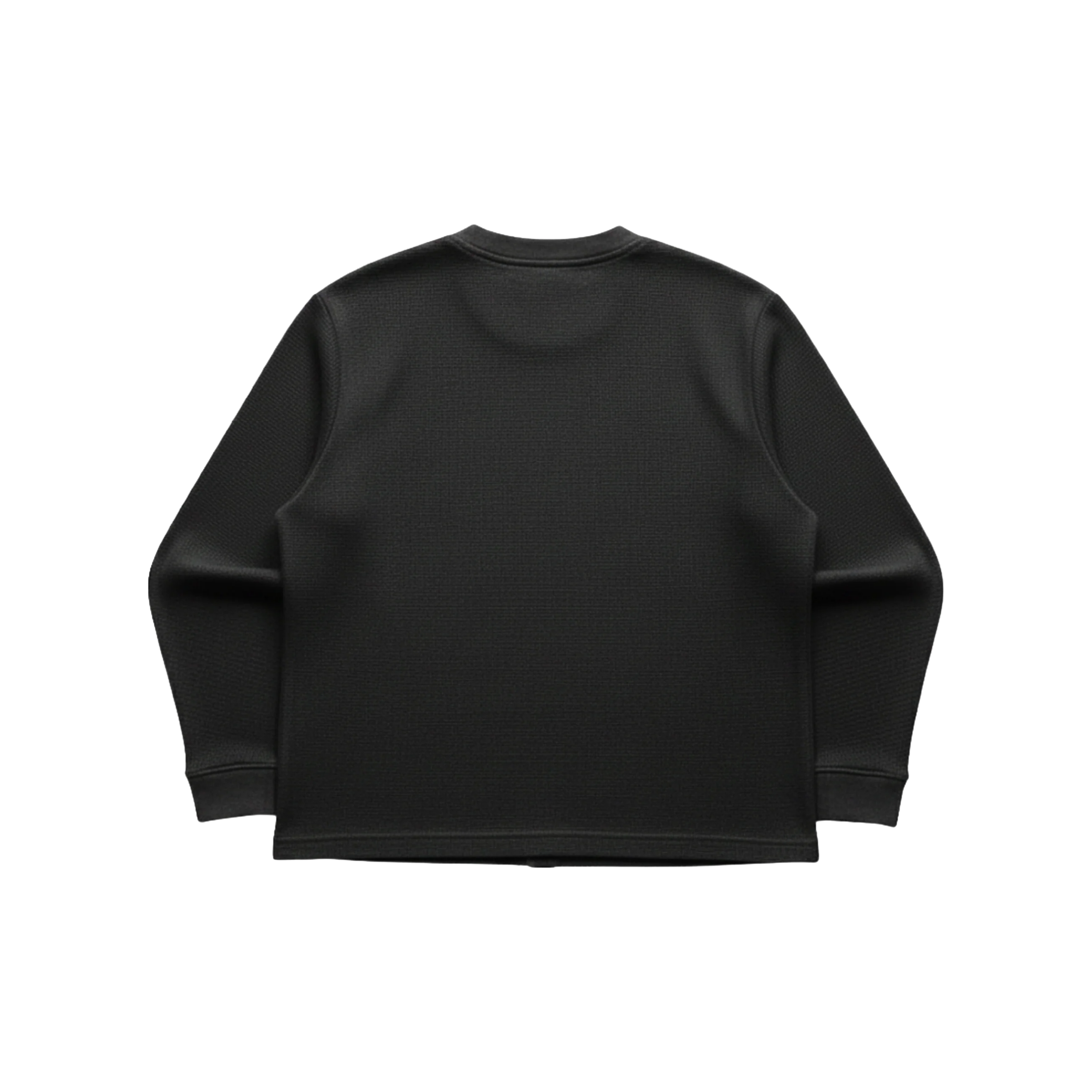 Black Waffle Knit Tee