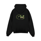 Black Zip Oversize Hoodie