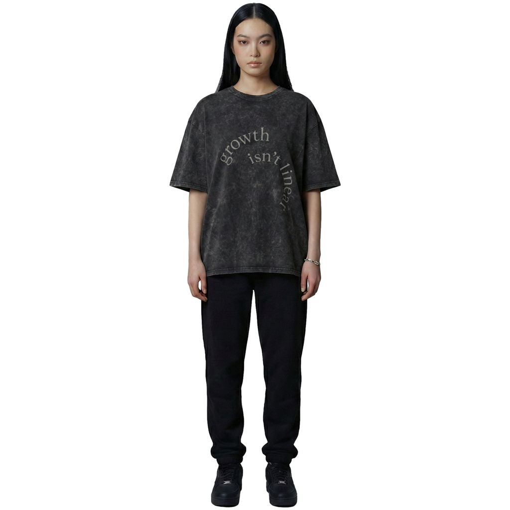 Growth isn't Linear Acid-wash Tee