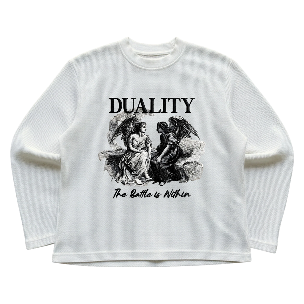 Duality White Waffle Knit Tee