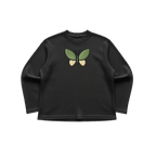 Black Waffle Knit Tee