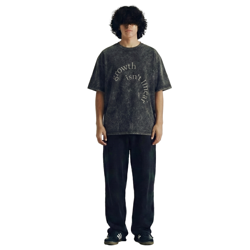 Growth isn't Linear Acid-wash Tee