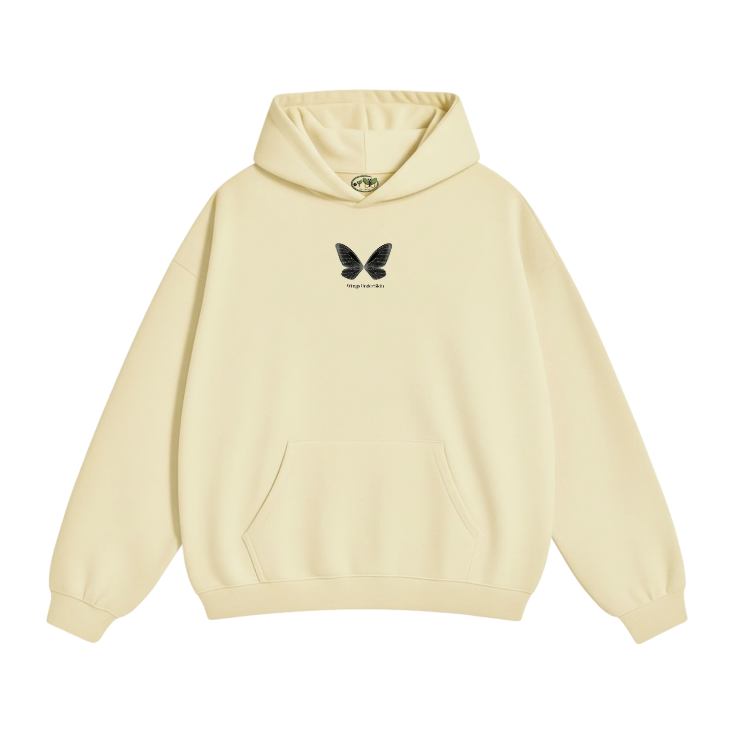 Wings Under Skin Cream Hoodie