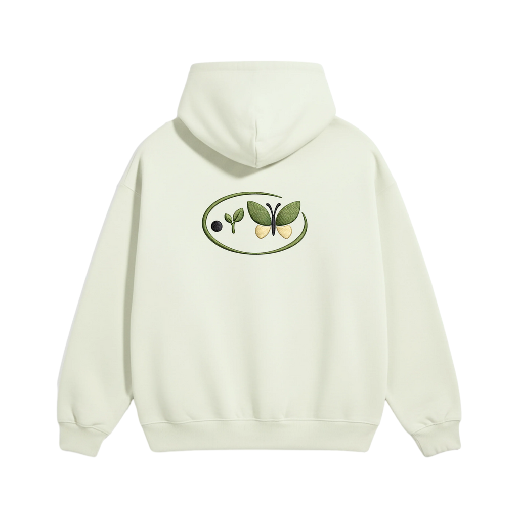 Pangpalek Cream Oversize Hoodie