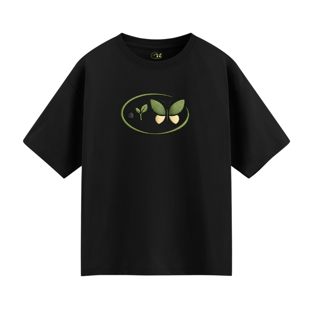 Life Cycle Black Oversize Tee
